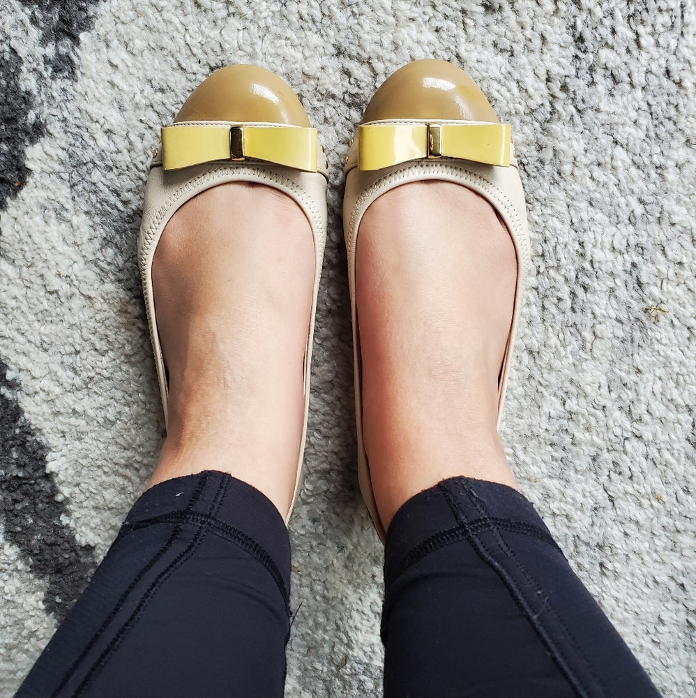 Cole Haan Bow Flats with Nike Insoles
